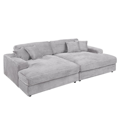 Hilde - Sectional Sofa With 4 Pillows