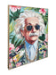 Tropical Icon I Hand-Embellished Canvas In Frame - Blue / Green