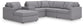 Modmax - U-Shaped Sectional - Granite