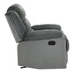 Lesley - Motion Glider Recliner - Gray Corduroy & Velvet