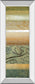 Bluemood I By Selina Werbelow - Mirror Framed Print Wall Art - Beige