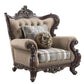 Ragnar - Chair With 2 Pillows - Light Brown Linen & Cherry