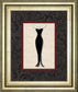 Fashion Dress I By Susan Osbourne Framed Print Wall Art - Black