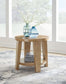 Kristiland - Round End Table - Light Brown