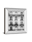 Across The Street I By Laura Marshall - Mirror Framed Print Wall Art - Gray