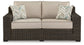 Coastline Bay - Loveseat W/Cushion - Brown