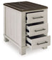 Darborn - Chair Side End Table - Gray / Brown
