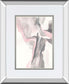 Blushing Grey II By Chris Paschke Mirrored Frame - Pink