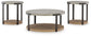 Darthurst - Occasional Table Set (Set of 3) - Light Brown