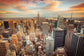 Framed - Birdseye View - Orange