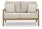 Hallow Creek - Loveseat With Cushion - Driftwood