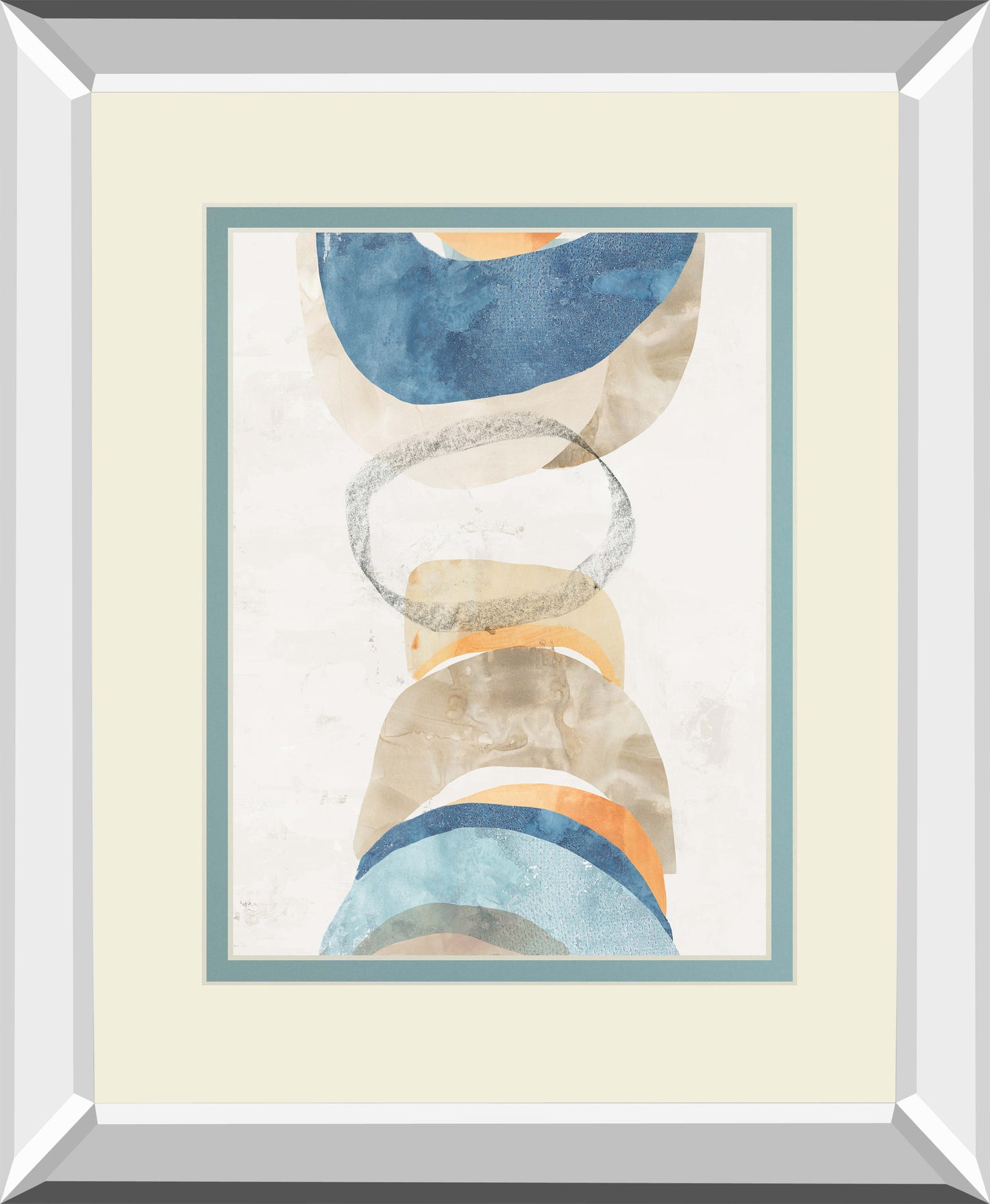 Magnetism II By Pi Studio Mirrored Frame - Blue