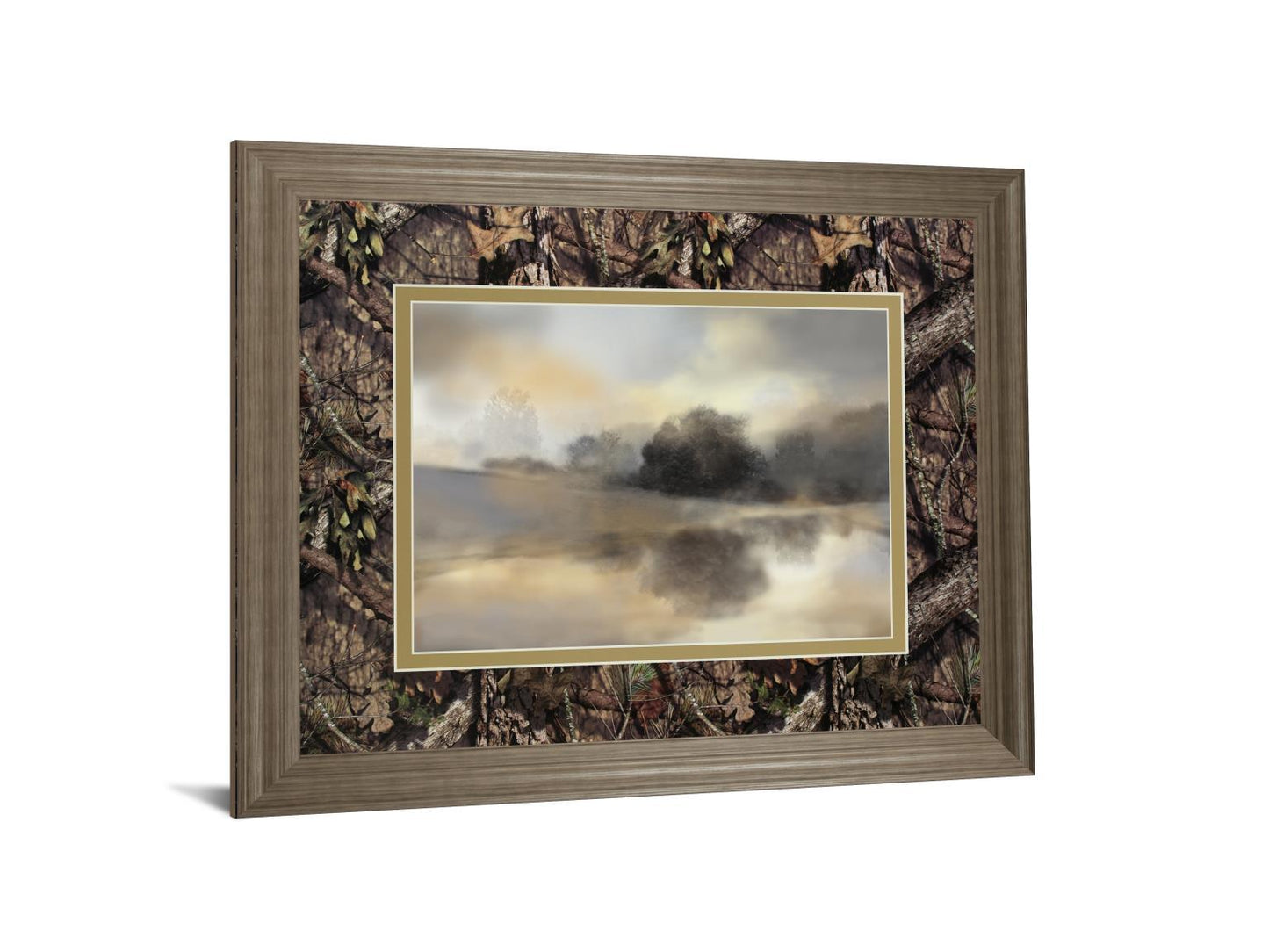 Misty Pond By Nan - Wall Art - Yellow
