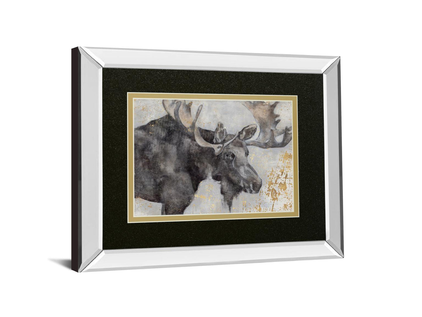 Alces Train I By Beverley Hawksley - Mirror Framed Print Wall Art - Black