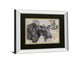 Alces Train I By Beverley Hawksley - Mirror Framed Print Wall Art - Black
