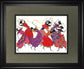Lead Dancer In Purple Gown By Augusta Asberry - Framed Print Wall Art - Red