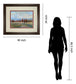 River Run By Louis Bourne - Framed Print Wall Art - Dark Brown