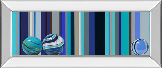 The Four Seasons - Winter By Kevork Cholakian - Mirror Framed Print Wall Art - Blue