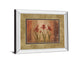 The Iris Style By Vivian Flasch - Mirror Framed Print Wall Art - Red