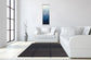 Silver Wave II By Silvia Vassileva - Mirrored Frame Wall Art - Blue