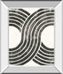 Over The Rainbow BW II By Moira Hershey - Mirror Framed Print Wall Art - Dark Gray