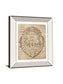 Letter Crest IIa Vintage V2 By Wild Apple Portfolio - Mirror Framed Print Wall Art - Beige