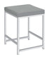 Umbridge - Upholstered Square Padded Cushion Vanity Stool - Light Gray
