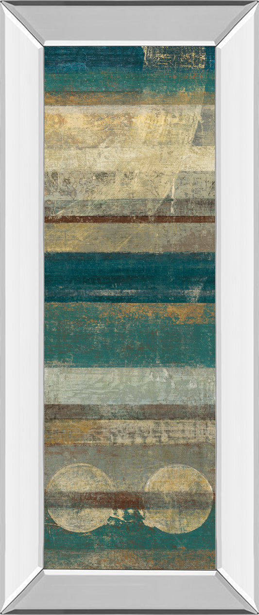 Kuna Blue By Roque Silva - Mirror Framed Print Wall Art - Blue