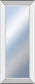 18x42 Decorative Framed Wall Mirror By Classy Art Mirror - White