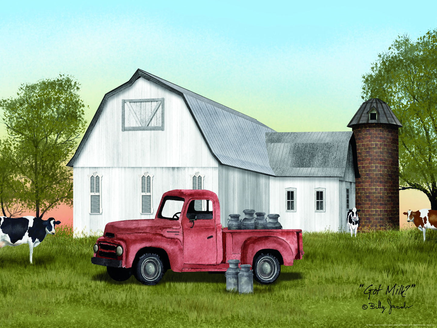 Framed Small - Got Milk? By Billy Jacobs - Green