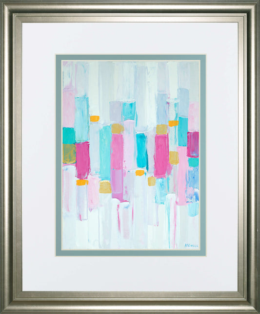 Cool Rhizome I By Ann Marie Coolick - Framed Print Wall Art - Blue