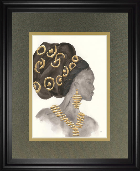 Headdress Beauty I By Chris Paschke - Dark Gray