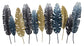 28x52 Metal Wall Decor - Blue
