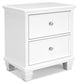 Fortman - Two Drawer Night Stand - White
