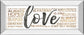 Love By Marla Rae - Mirror Framed Print Wall Art - White