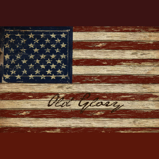 Framed - Old Glory By Beth Albert - Red