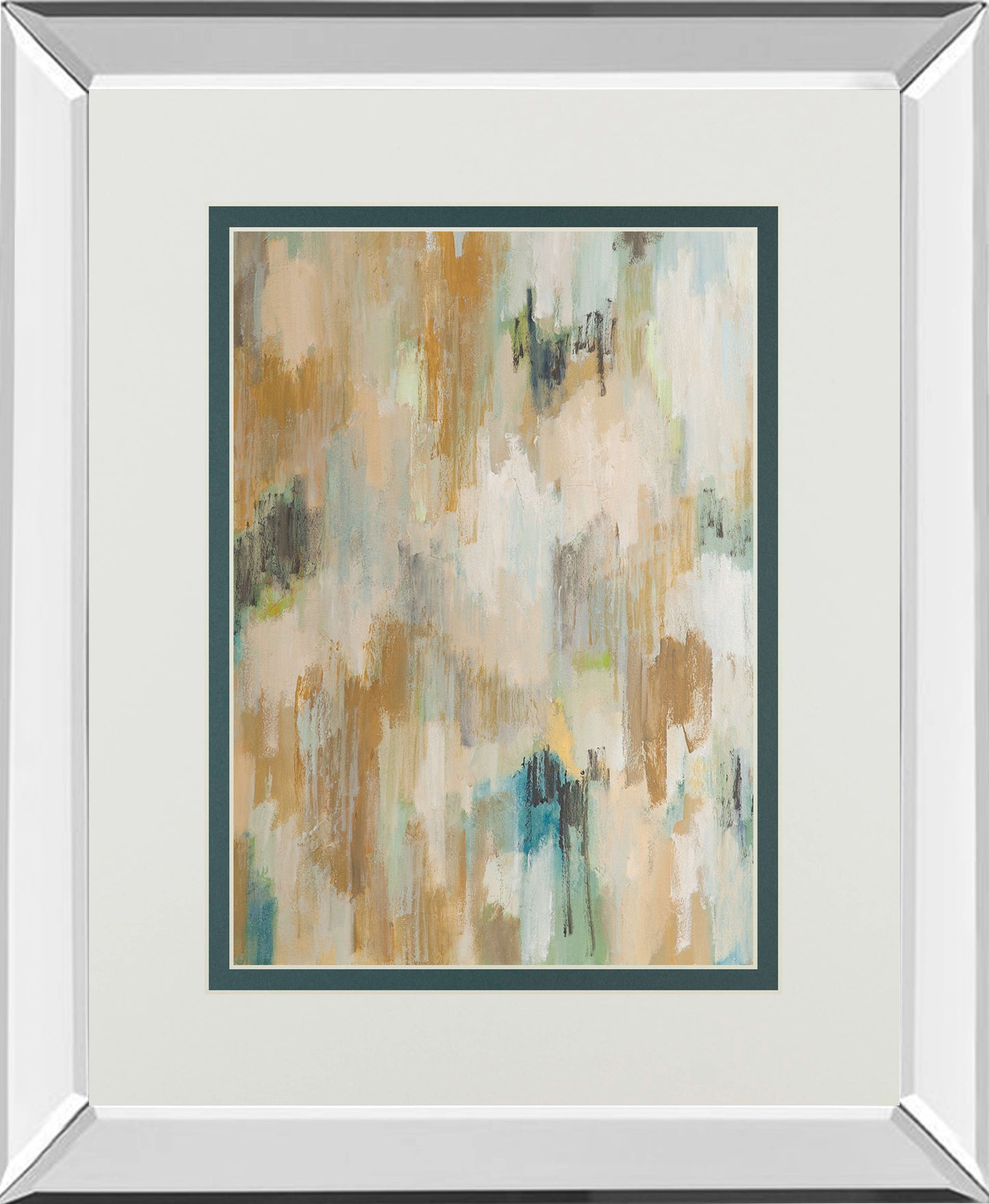 Nocturne Afternoon By Robert Creswell Mirrored Frame - Beige