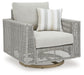 Seton Creek - Swivel Lounge With Cushion - Gray