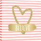 Mixed Media Canvas Believe - Pink