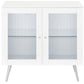 Nieta - 2 Door Engineered Wood Accent Cabinet - White High Gloss