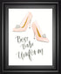 Boss Babe III By Jenaya Jackson - Framed Print Wall Art - White