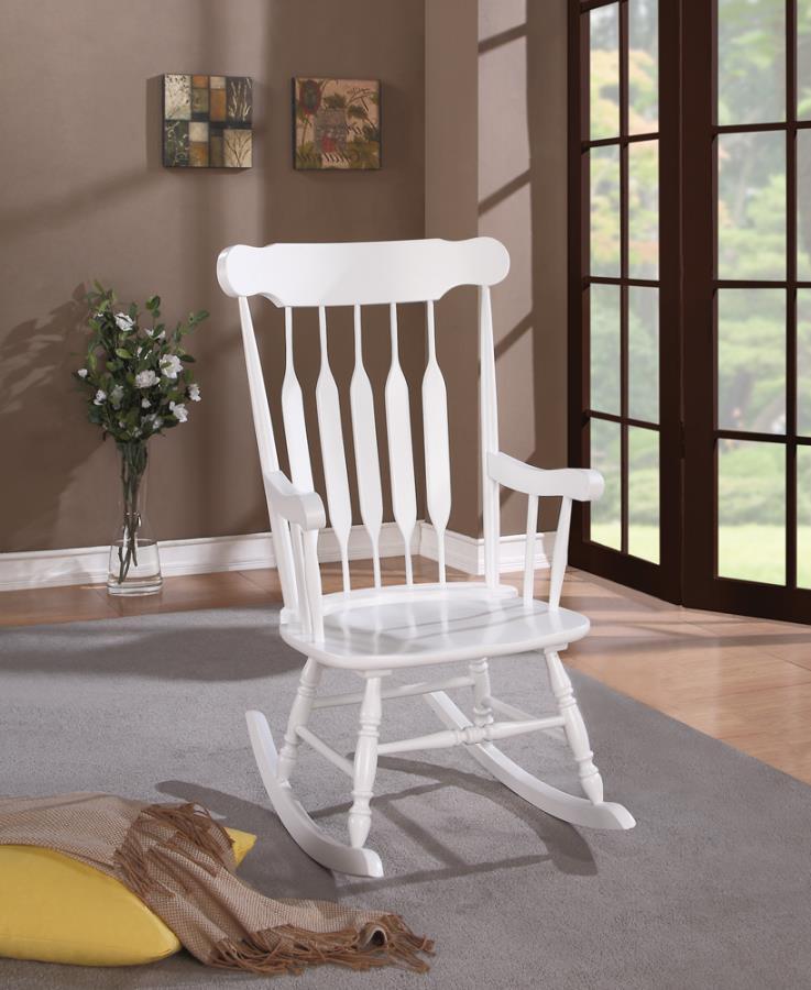 Gina - Back Rocking Chair - White