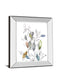 Spring Leaves I By Meyers, R. - Mirror Framed Print Wall Art - Blue