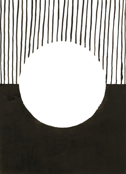 Framed - Le Cercle By Jen Bucheli - Black
