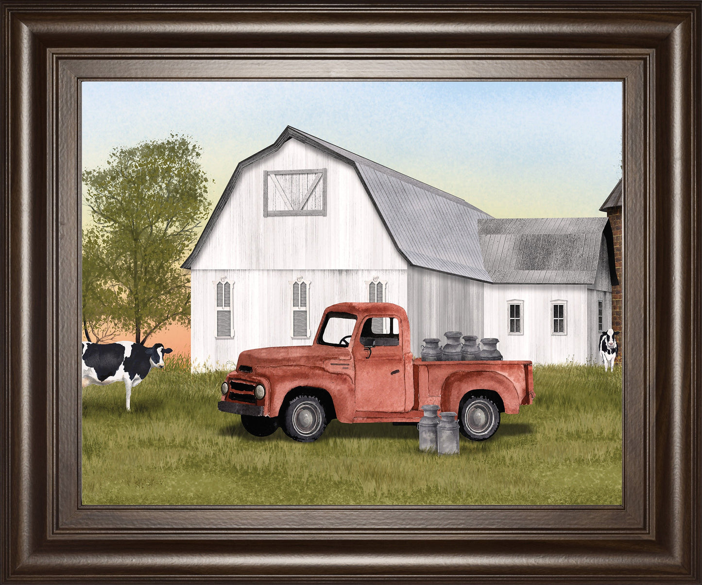 Got Milk By Billy Jacobs - Framed Print Wall Art - White