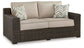 Coastline Bay - Loveseat W/Cushion - Brown