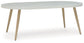 Seton Creek - Oval Dining Table With Umb Opt - White