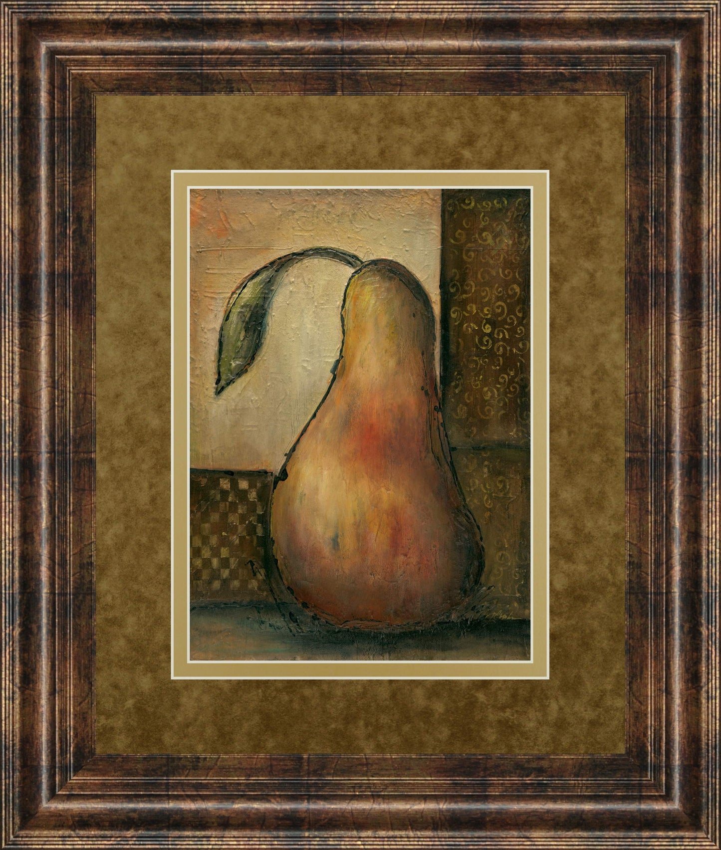 Peralicous Il By Joyce Combs - Framed Print Wall Art - Green