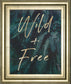 Wild And Free Gold & Green Ferns By Nature Magick - Framed Print Wall Art - Dark Green