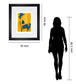 In View Of Il By Augustine - Framed Print Wall Art - Blue